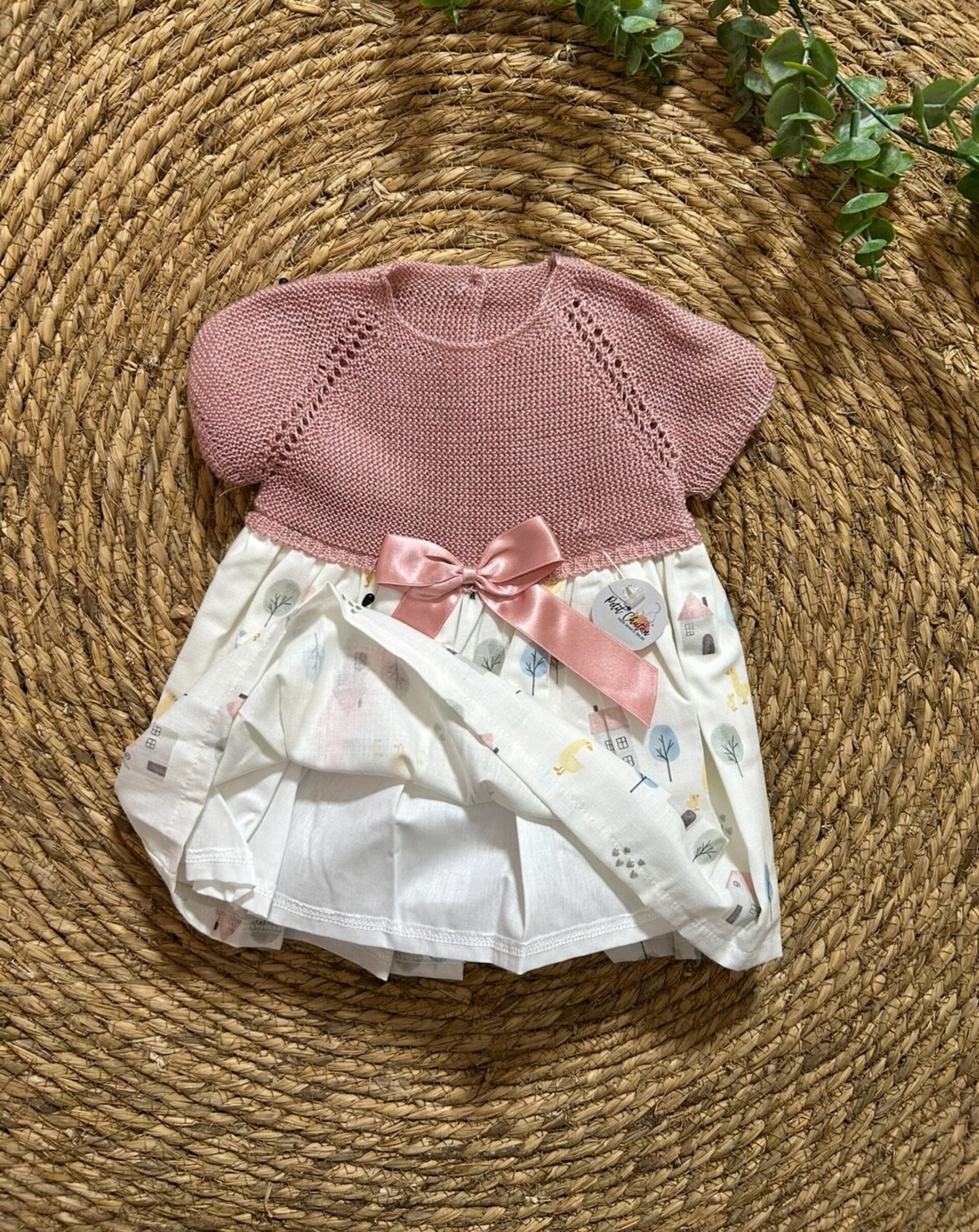 Vestido combinado Casas. - 2