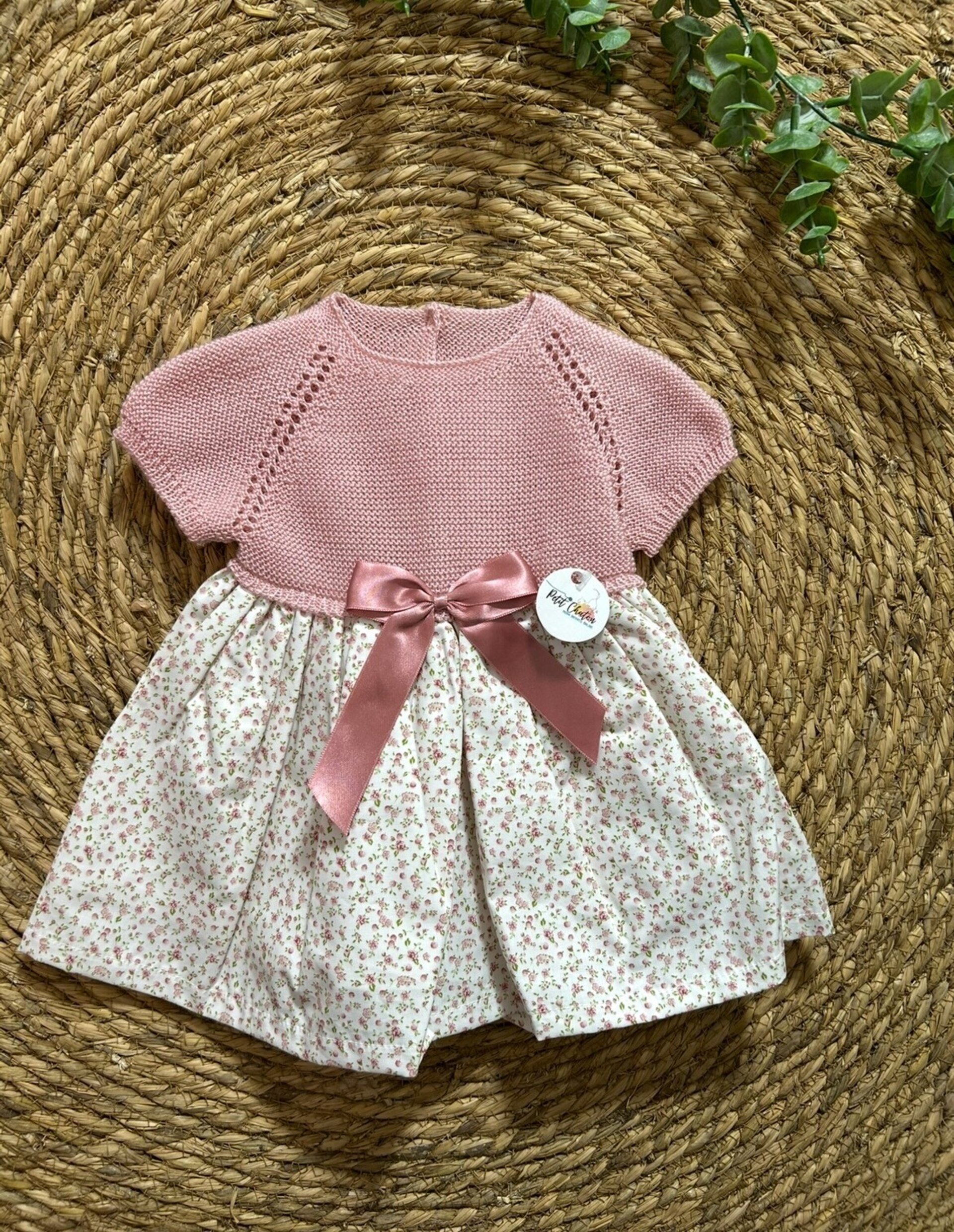 Vestido combinado flores - 2